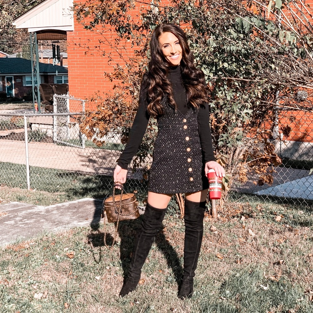 Amaryllis Pinafore tweed look coord set